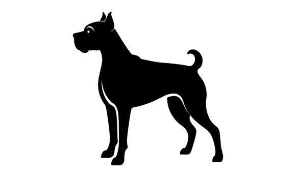 Black Silhouette of a Dog