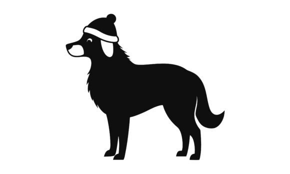 Cute Dog Wearing Winter Hat