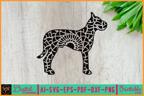 Dog Animal Mandala, Animal Silhouette 10