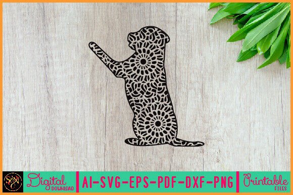 Dog Animal Mandala, Animal Silhouette 25