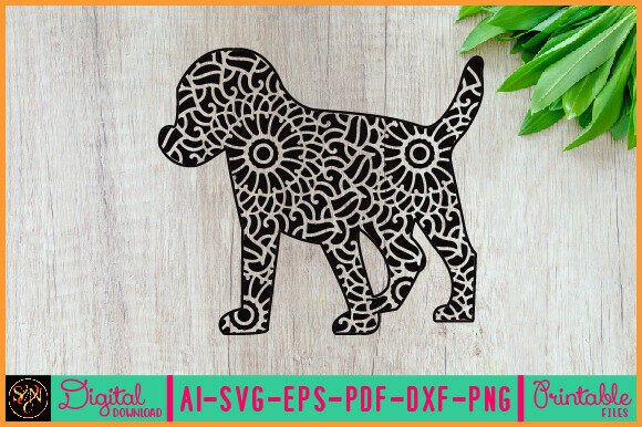 Dog Animal Mandala, Animal Silhouette 28