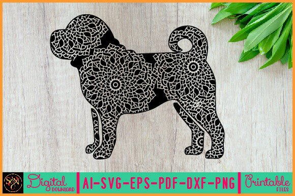 Dog Animal Mandala, Animal Silhouette 32
