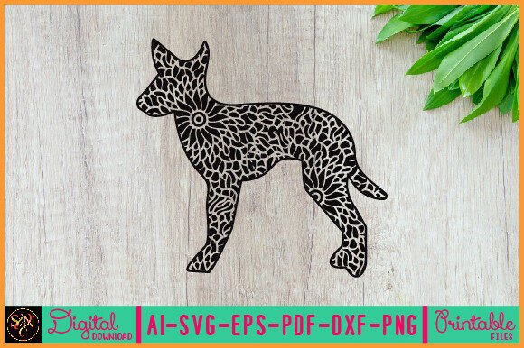 Dog Animal Mandala Silhouette 20