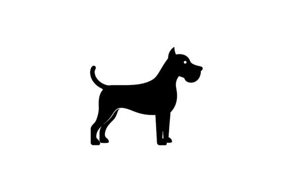 Dog Black Vector Illustration Clip Art