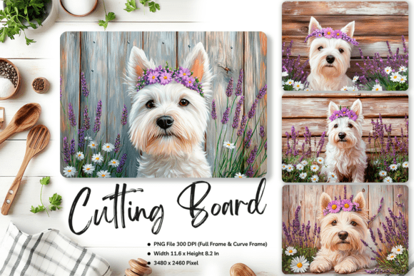 Dog Cutting Board Animal Glass Board3
