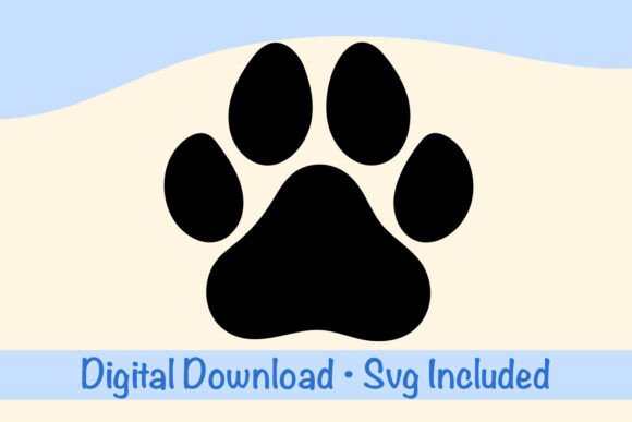 Dog Paw Silhouette SVG