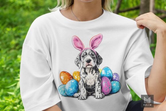 Easter Great Dane Dog Sublimation