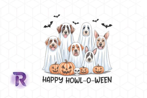 Happy Howl-o-Ween Dog Lovers PNG