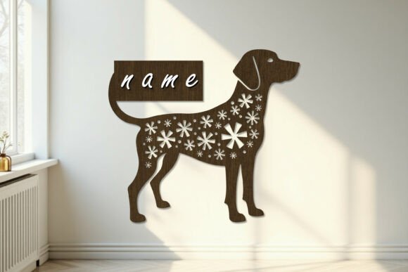Laser Cut Beagle Dog Wood Sign SVG