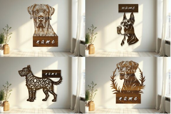 Laser Cut DOG Wood Sign SVG Bundle