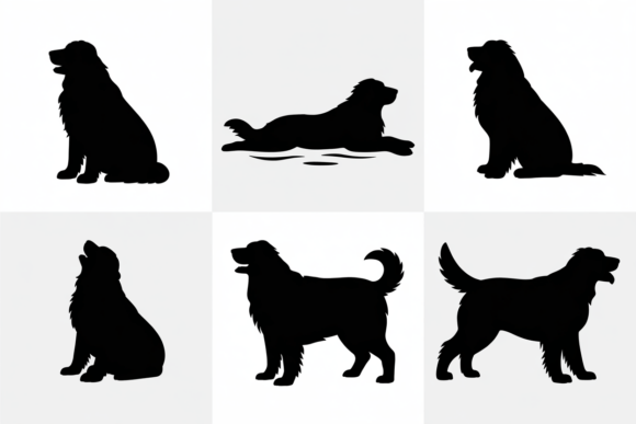 Silhouette Poses of a Friendly Dog Review for Real Embroidery Projects