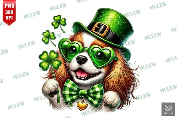 St Patrick s Day Cavalier King Dog PNG
